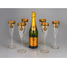 Набор бокалов для шампанского «Сила льва» с нанесением логотипа компании