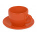 Чайная пара Melissa керамическая, оранжевый (Р) с нанесением логотипа компании