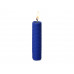 Свеча из вощины 3 х 12,5 см с деревянным ярлыком, синий с нанесением логотипа компании