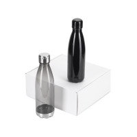 Подарочный набор с термосом и бутылкой «Bottle set», черный Подарочный набор с термосом и бутылкой «Bottle set», черный