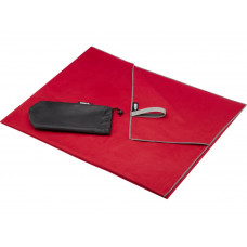 Pieter GRS сверхлегкое быстросохнущее полотенце 100x180 см - Красный с нанесением логотипа компании