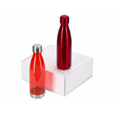 Подарочный набор с термосом и бутылкой «Bottle set», красный