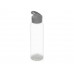 Бутылка для воды "Plain 2" 630 мл, прозрачный/серый с нанесением логотипа компании