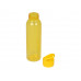 Бутылка для воды "Plain" 630 мл, желтый с нанесением логотипа компании