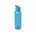 Бутылка для воды "Plain" 630 мл, голубой с нанесением логотипа компании