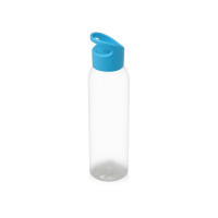 Бутылка для воды "Plain 2" 630 мл, прозрачный/голубой
