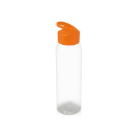 Бутылка для воды "Plain 2" 630 мл, прозрачный/оранжевый