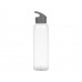 Бутылка для воды "Plain 2" 630 мл, прозрачный/серый с нанесением логотипа компании