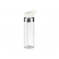 Бутылка для воды "Pallant ", тритан, 700мл, прозрачный/белый с нанесением логотипа компании