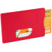 Защитный RFID чехол для кредитной карты "Arnox", красный с нанесением логотипа компании