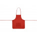 Фартук, красный, плотность 80г/м2 с нанесением логотипа компании