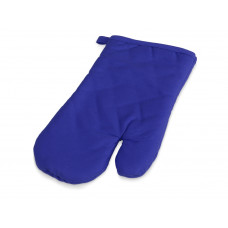 Хлопковая рукавица, синий с нанесением логотипа компании