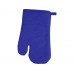 Хлопковая рукавица, синий с нанесением логотипа компании