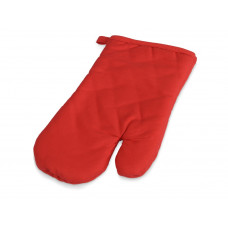 Хлопковая рукавица, красный с нанесением логотипа компании