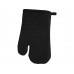 Хлопковая рукавица, черный с нанесением логотипа компании