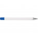 Набор "Квартет": ручка шариковая, карандаш и маркер, белый/синий с нанесением логотипа компании