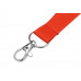 Ланъярд из RPET с карабином, красный с нанесением логотипа компании