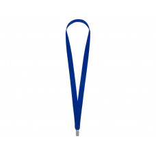 Ланьярд с клипом, синий с нанесением логотипа компании