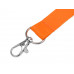 Ланьярд с карабином и замком безопасного разрыва, оранжевый с нанесением логотипа компании