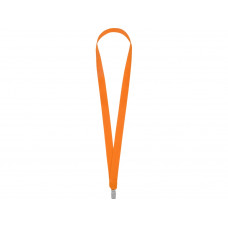 Ланьярд с клипом, оранжевый с нанесением логотипа компании