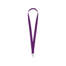 Ланьярд с карабином, фиолетовый с нанесением логотипа компании