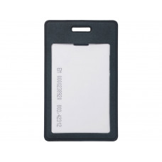 Вертикальный чехол для пропуска из экокожи "Alicante", темно-синий Вертикальный чехол для пропуска из экокожи "Alicante", темно-синий