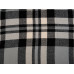 Плед Liner с бахромой, 140*205 см., серый с черным с нанесением логотипа компании