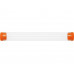 Футляр-туба пластиковый для ручки «Tube 2.0», прозрачный/оранжевый с нанесением логотипа компании