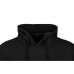 Толстовка с капюшоном, короткий рукав, черный с нанесением логотипа компании