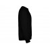 Свитшот с начесом "Clasica" унисекс, черный с нанесением логотипа компании