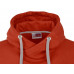 Толстовка унисекс "Stream" с капюшоном, красный с нанесением логотипа компании