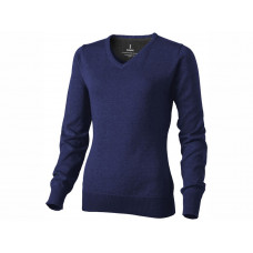 Пуловер "Spruce" женский с V-образным вырезом, темно-синий