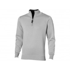 Пуловер "Set" с застежкой на четверть длины, серый/черный