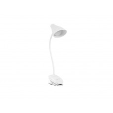 Настольная лампа Rombica LED Clamp, белый с нанесением логотипа компании