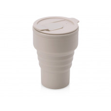Силиконовый складной стакан "GoCup", бежевый Силиконовый складной стакан "GoCup", бежевый