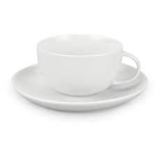 Чайная пара: чашка на 160 мл с блюдцем с нанесением логотипа компании