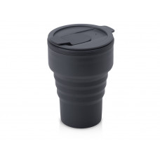 Силиконовый складной стакан "GoCup", темно-серый Силиконовый складной стакан "GoCup", темно-серый