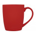 Кружка керамическая с покрытием "софт тач" красная с нанесением логотипа компании