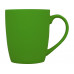 Кружка керамическая с покрытием "софт тач" зеленое яблоко с нанесением логотипа компании