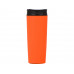 Термокружка «Годс» 470мл на присоске, оранжевый с нанесением логотипа компании