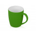Кружка с покрытием soft-touch “Tulip Gum”, зеленое яблоко (P) с нанесением логотипа компании