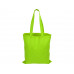 Сумка для шопинга Carryme 140 хлопковая, 140 г/м2, зеленое яблоко с нанесением логотипа компании