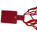 Авоська Dream L наплечная 25 литров с кожаными ручками, красный (1) с нанесением логотипа компании