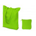 Складывающаяся сумка Skit из хлопка на молнии, зеленое яблоко с нанесением логотипа компании
