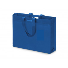Сумка для покупок из спанбонда Scope, 455*160*380 с ручкой 550/30 мм, синий с нанесением логотипа компании