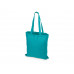 Сумка для шопинга Carryme 140 хлопковая, 140 г/м2, бирюзовый 320C NEW с нанесением логотипа компании