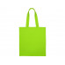 Сумка для шопинга Carryme 120 хлопковая, 120 г/м2, зеленое яблоко с нанесением логотипа компании