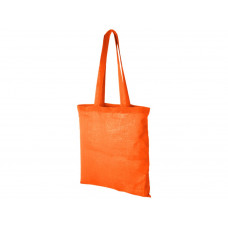 Хлопковая сумка "Madras", оранжевый с нанесением логотипа компании