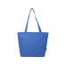 Panama эко-сумка на молнии из переработанных материалов по стандарту GRS объемом 20 л - Ярко-синий с нанесением логотипа компании
