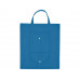 Складная сумка Plema из нетканого материала, синий с нанесением логотипа компании
